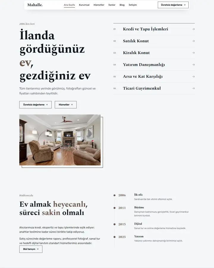 Tema 05 – Klasik Kurumsal tasarım önizlemesi