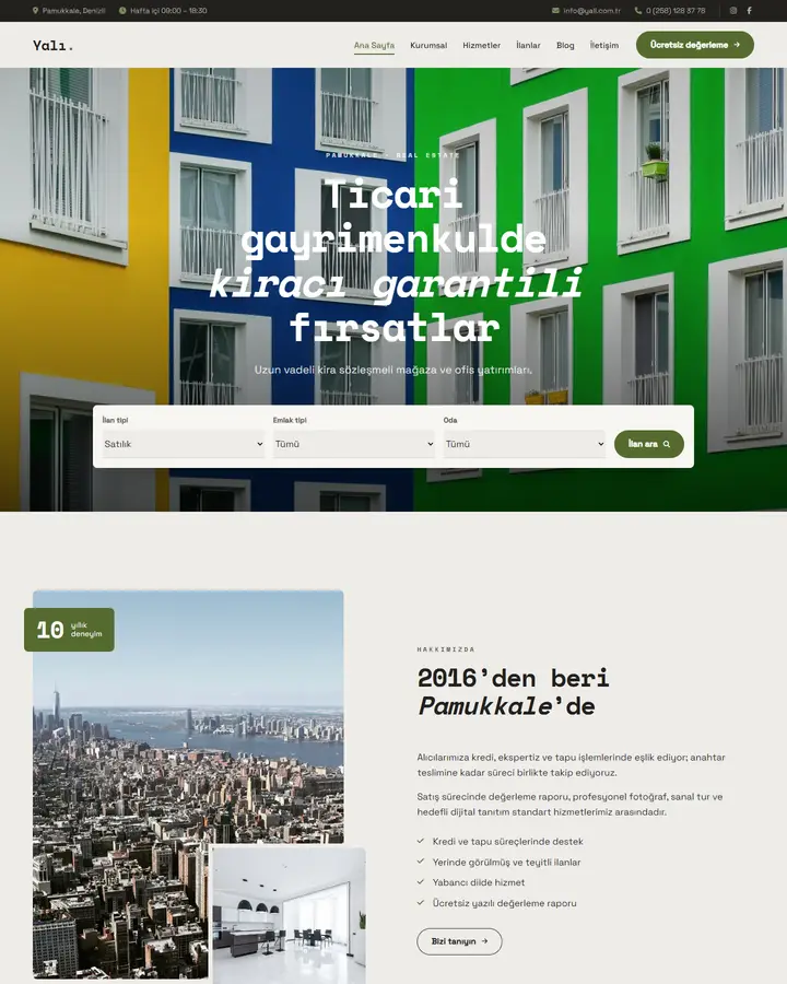 Tema 36 – Minimal tasarım önizlemesi