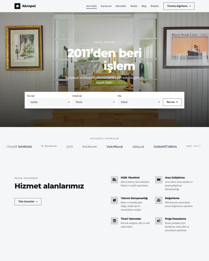 Tema 45 – Klasik Kurumsal tasarım önizlemesi